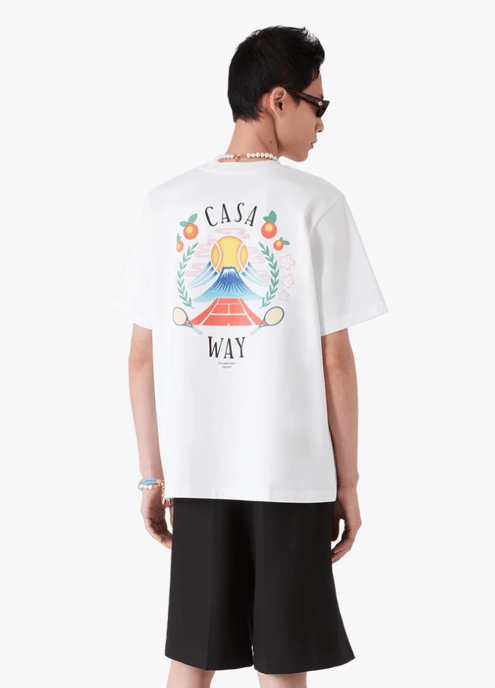 Casablanca Men's Casaway Mountain T-Shirt White - Image 4