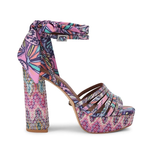 Kurt Geiger London Pierra Ankle Tie Platform Sandals - Image 1