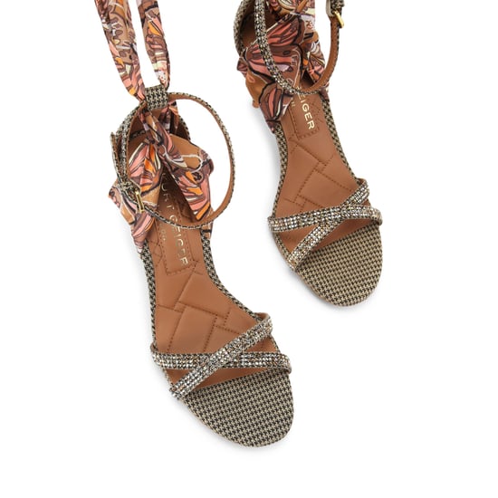 Kurt Geiger London Scarf Wrap T Bar Sandal Sandals - Image 2