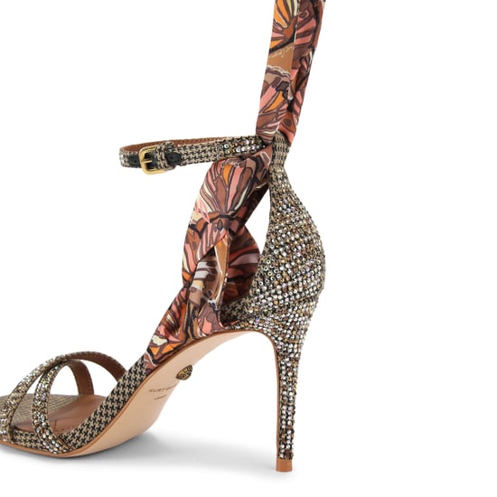 Kurt Geiger London Scarf Wrap T Bar Sandal Sandals - Image 3