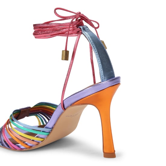 Kurt Geiger London Leather Multi Strap Tie Sandal Sandals - Image 3