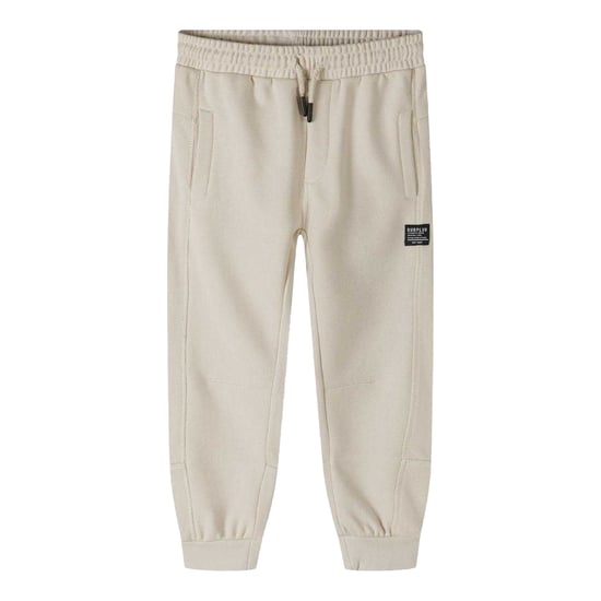 Minoti Joggingbroek met klein logo voor jongens (Beige) - Image 2