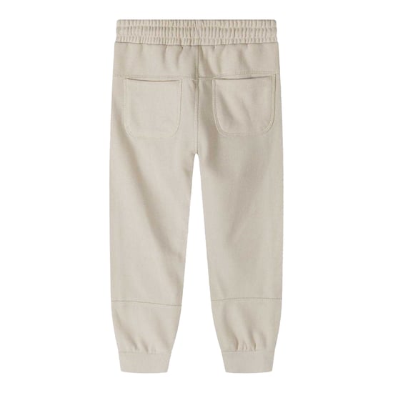 Minoti Joggingbroek met klein logo voor jongens (Beige) - Image 3