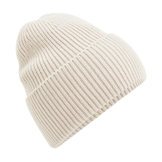 Beechfield Cuffed Oversized Beanie (Oatmeal) - Image 2
