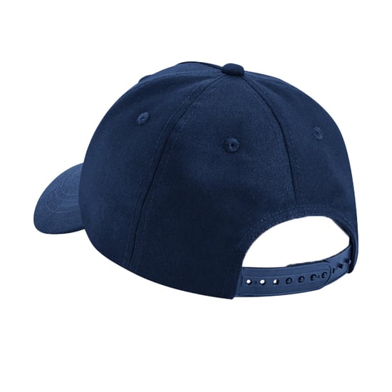 Beechfield 5 Panelen Biologisch Katoenen Baseball Cap (Marineblauw) - Image 2