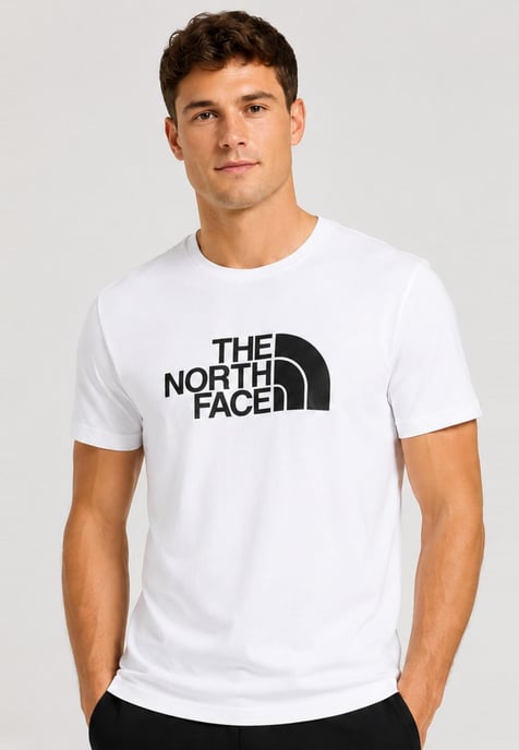 The North Face Mens SS Easy Tee and Graphic Shorts Set in White / Black - Image 3