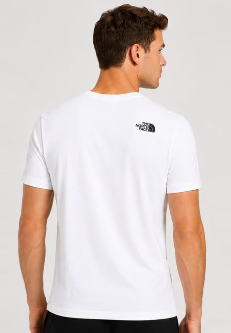The North Face Mens SS Easy Tee and Graphic Shorts Set in White / Black - Image 4