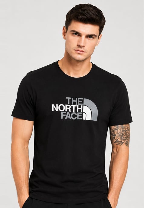 The North Face Mens SS Easy Tee and Graphic Shorts Set in Black / Black - Image 3