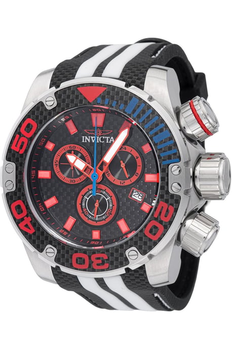 Invicta Sea Hunter 48992 Men's Watch - Quartz Movement - Stainless Steel with Black Dial - 52 mm - Image 1