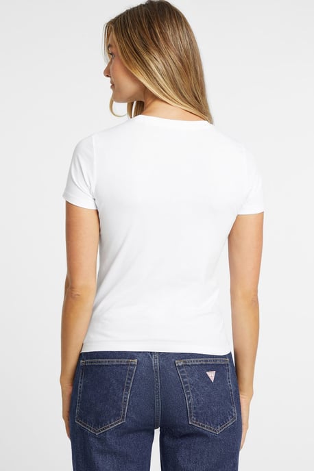 GJ SS CN SLIM ICONIC TEE WHITE - Image 3