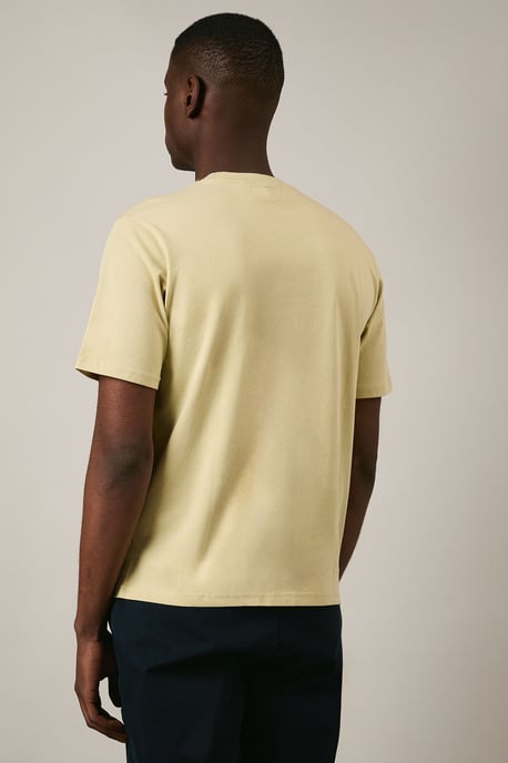 Club Check Pocket T Shirt Beige - Image 3