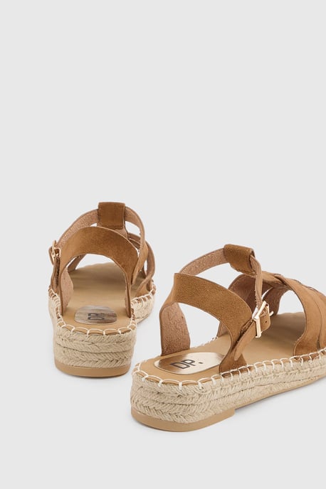 Piper Faux Suede Gladiator Espadrille Flats - Image 2