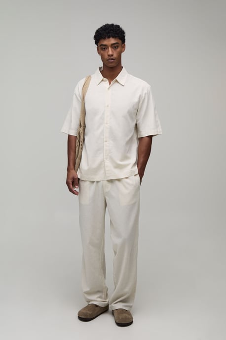 Oversized Half Sleeve Fruit Print Shirt and Relaxed Trouser Set - Image 4