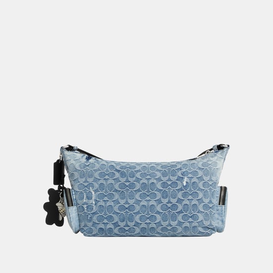 Finn Crossbody Bag With Pockets In Loved Signature Denim With Charms - Image 3
