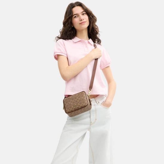 Mini Carey Crossbody Bag In Signature Canvas - Image 3