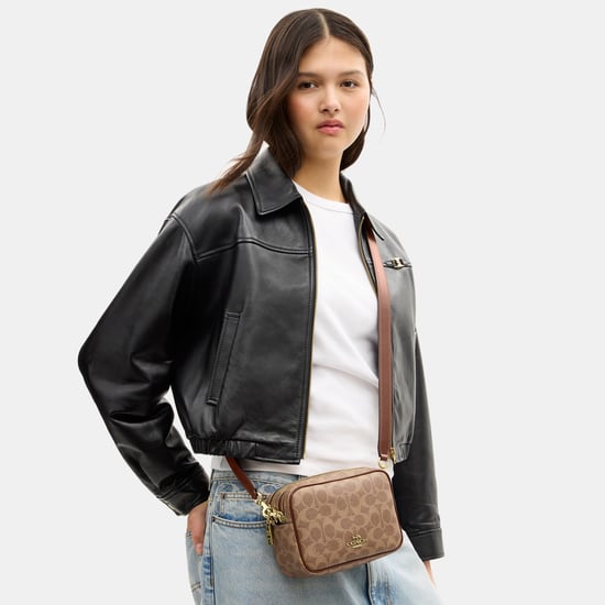 Mini Carey Crossbody Bag In Signature Canvas - Image 4