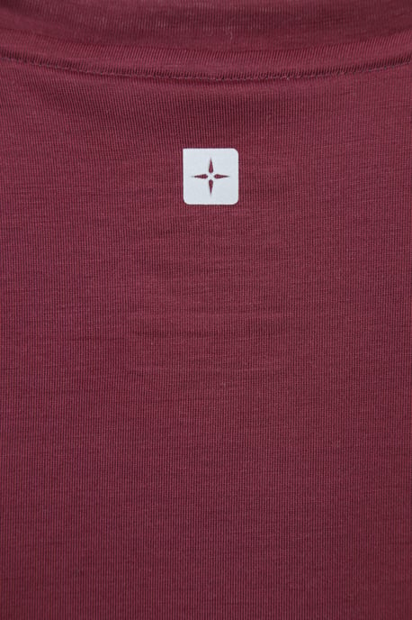 Women's IsoCool Technical T-Shirt Breathable Sports Gym Tee Burgundy - Image 6