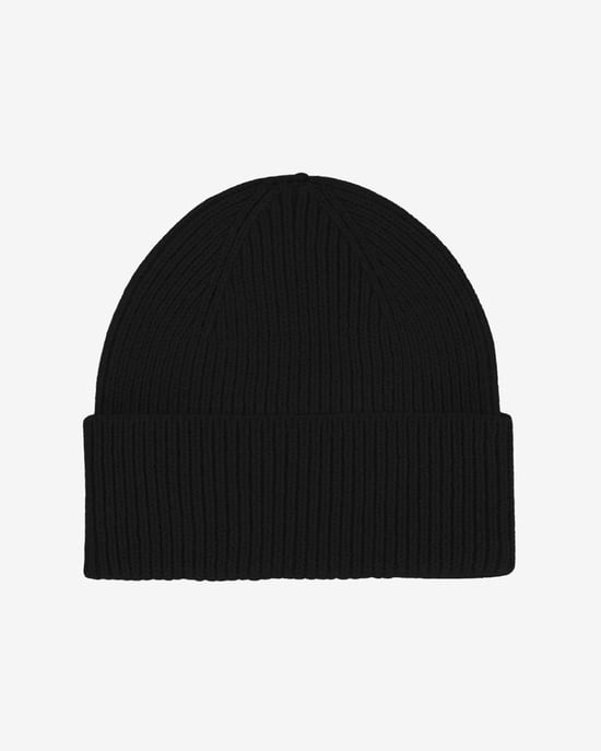 Merino Wool Beanie Beanie in Black Beanie - Image 1