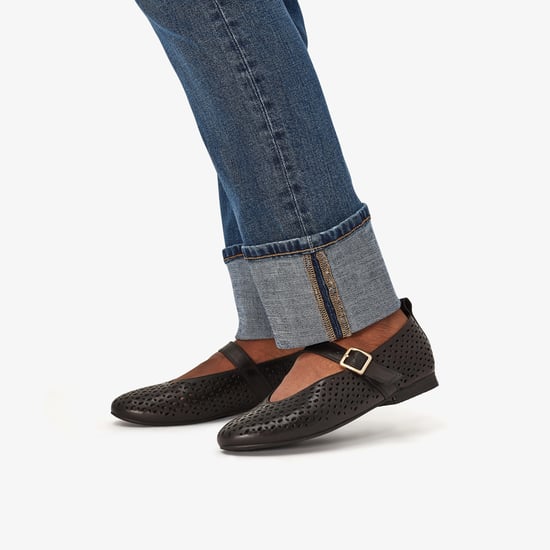 Fawna Jane Black Leather Schoenen - Image 2