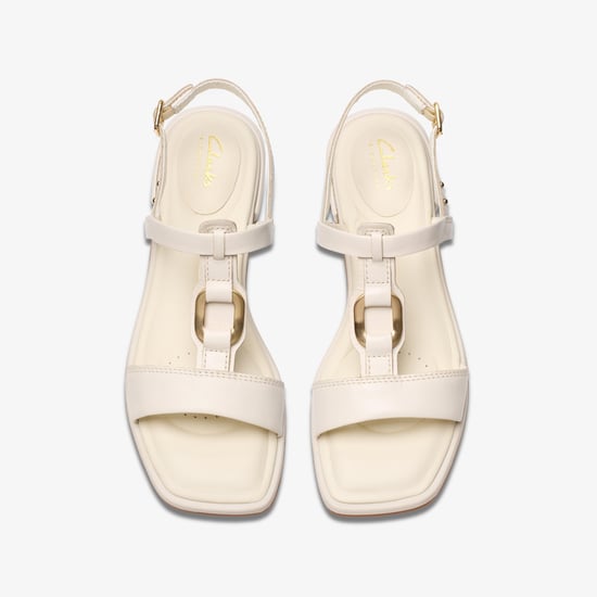 Ariany Sling Cream Läder Sandaler - Image 6