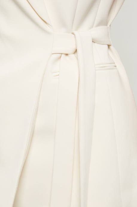Compact Stretch Tailored Tie Front Waistcoat - Image 4