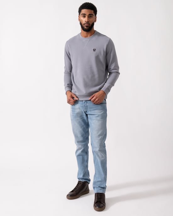 Crew Neck Sweatshirt in Dark Grey - Image 3