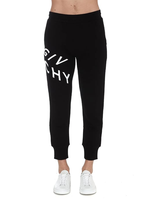 Refracted Embroidered Logo Joggers in Black - Image 1
