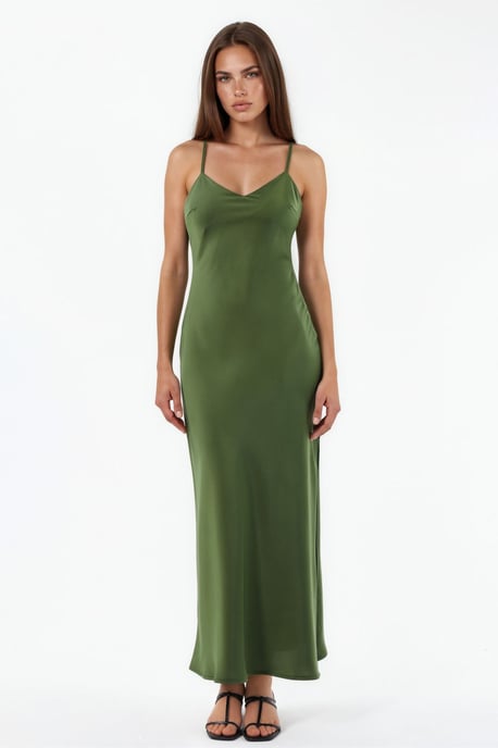 Satin Midi-jurk - Image 6