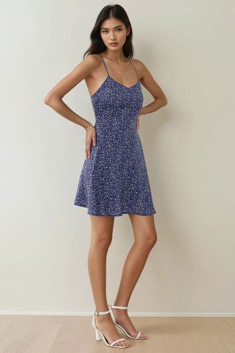 Bloemenpatroon Mini Jurk - Image 4