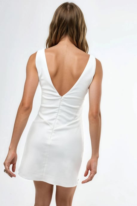 V-hals Mini Jurk - Image 3