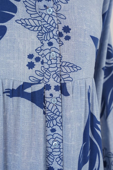 Printed V-Neck Maxi Dress - Image 5