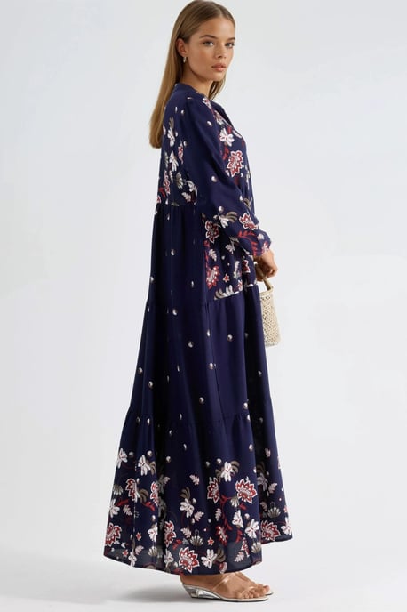 Gepubliceerd V-hals Maxi Jurk - Image 3