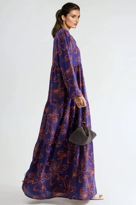 Comfortabele Patronen Maxi Jurk - Image 2