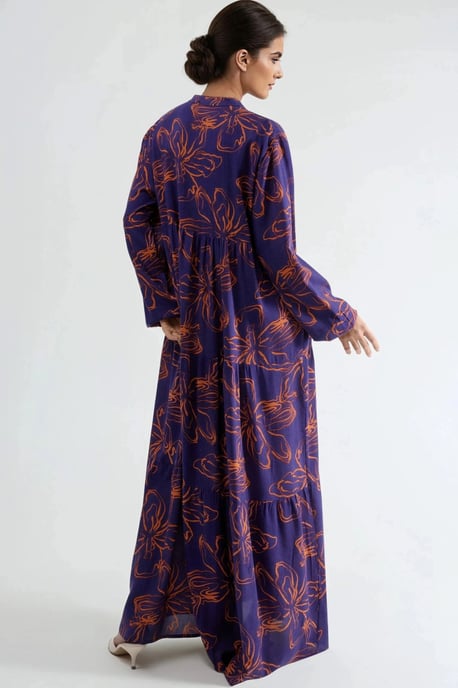 Comfortabele Patronen Maxi Jurk - Image 3