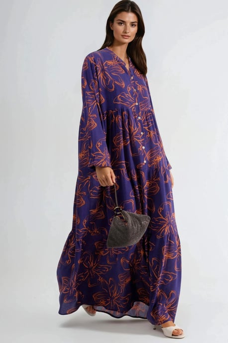 Comfortabele Patronen Maxi Jurk - Image 5