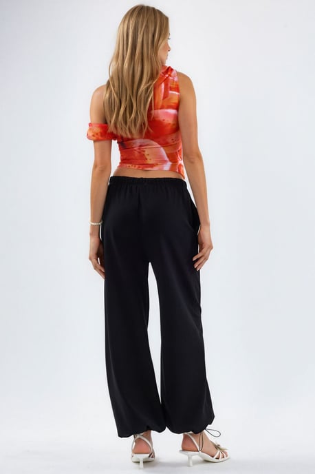 Dames Sweatpants van Katoenmix met Rechte Pijpen - Image 5