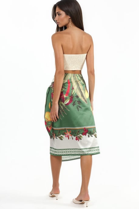 Satin Wrap Rok - Image 2