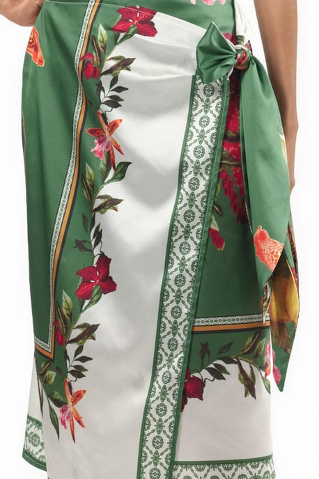 Satin Wrap Rok - Image 3