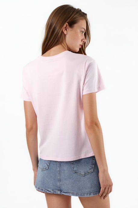 Effen Crew Neck Katoenen T-Shirt - Image 3