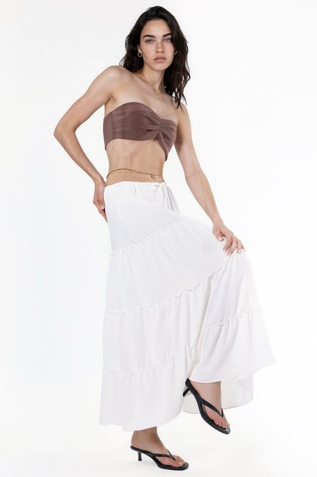 Basis Plissé Maxi Rok - Image 4