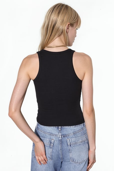 V-hals Geribbelde Tanktop - Image 2