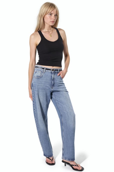 V-hals Geribbelde Tanktop - Image 4