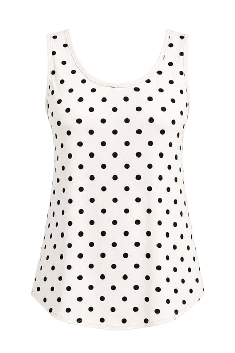 Casual U-Hals Katoenmix Tanktop - Image 1