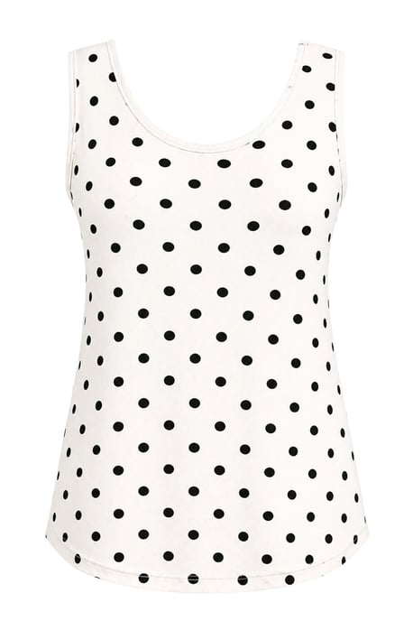 Casual U-Hals Katoenmix Tanktop - Image 3