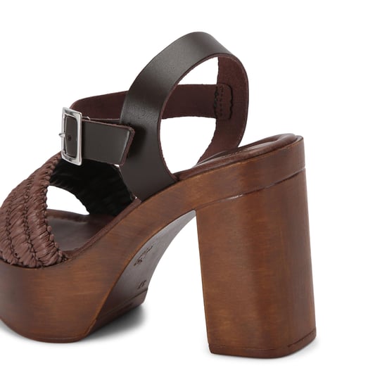 Carvela Leather Sassari Block Sandals - Image 3
