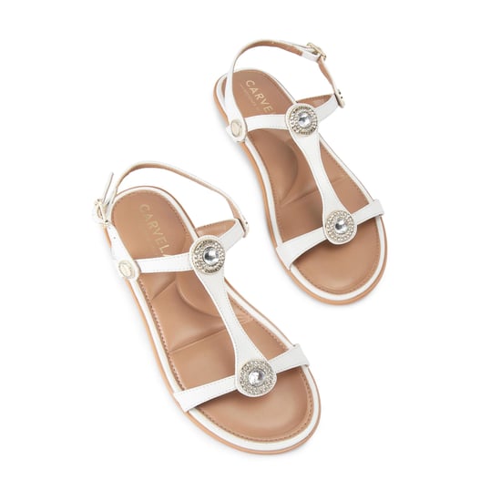 Carvela Leather Amalia Sandal Wide Fit Sandals - Image 2