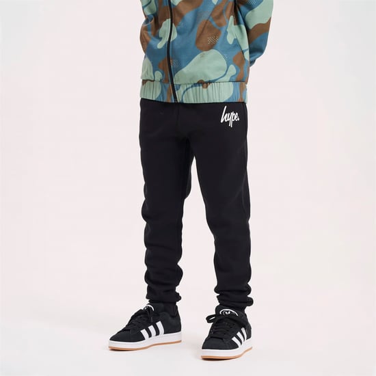 Boys Joggers Kids Casual Black Sweatpants Soft Cuffed Lounge Bottoms - Image 3
