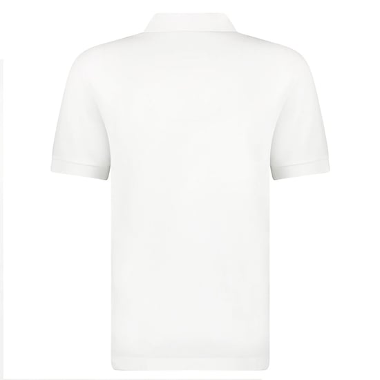 Burberry Mens Hartford Zip Polo Shirt - White - Image 3