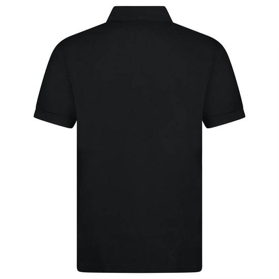Burberry Mens Hartford Check Polo Shirt - Black - Image 3