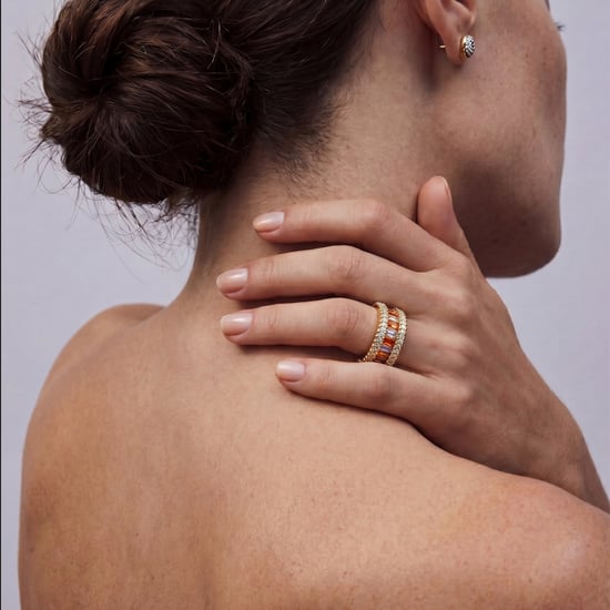 Fáinne Luxenter i gCóimhiotal Miotail agus Zirconia Multicolor críochnaithe in ór buí 18k - Baldlal - Image 5